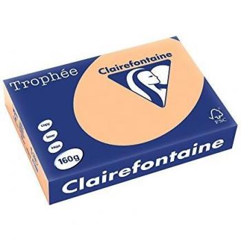 Clairefontaine Trophée - Resma de papel, 250 hojas, A4, 21 x 29.7 cm, color albaricoque