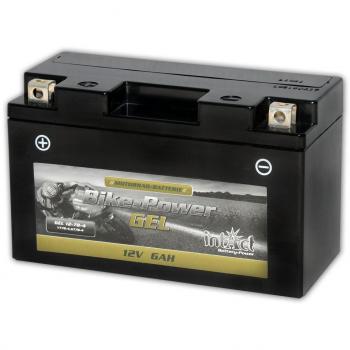 Batería de moto Intact GEL12-7B-4 12V 6Ah con 30% más de potencia de arranque para scooters, motos y quads