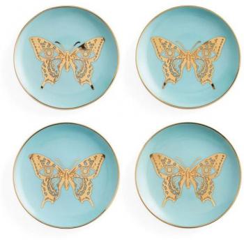 Jonathan Adler Mariposa Butterfly Coasters, Set of 4