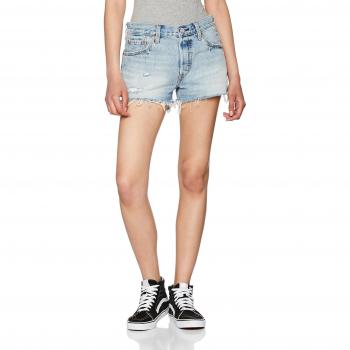 Levi's 501 Short - Pantalones cortos para mujer, Azul