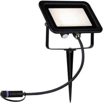 Proyector LED Plug&Shine con pincho IP65 16W 3000K Negro