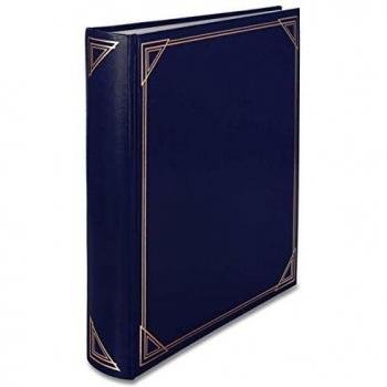 Álbum de Fotos Henzo Promo Clásico Azul 290 x 335 mm con 100 Páginas Blancas (50 Hojas)