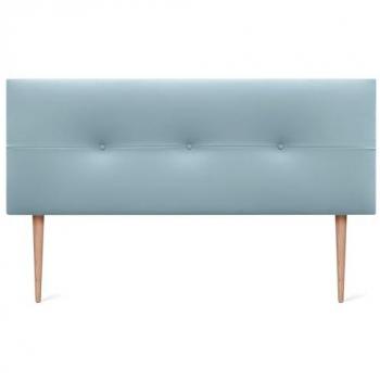 Cabecero Tapizado de Polipiel AQUALINE Pro Celeste 135x105cm con Patas para Camas 120/135/140