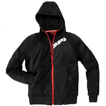 SPIDI Textil Chaqueta Hoodie Armor, Negro, 3XL