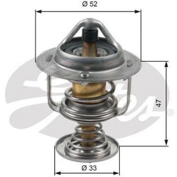 Termostato GATES TH30580G1 - Termostato de refrigerante, compatible con múltiples vehículos, diseñado para regular la temperatura del motor, fabricado con materiales de alta calidad para garantizar durabilidad y eficiencia térmica