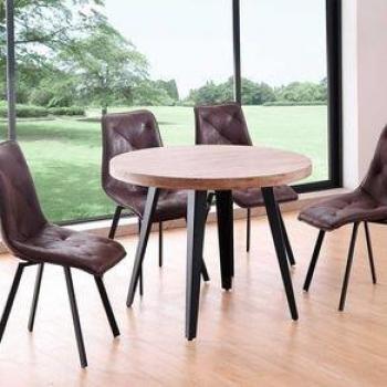Mesa de comedor Berg forma redonda 76xØ100 cm