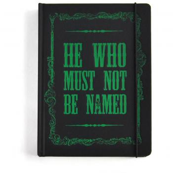 Half Moon Bay Z884085 Harry Potter - Bloc de Notas con el Texto He Who Must Not Be Named, Color Rojo