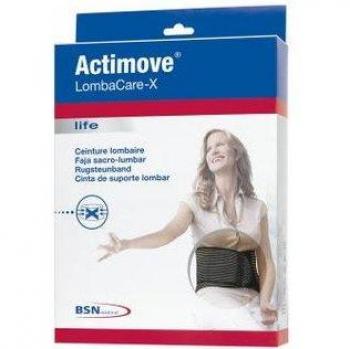 Actimove Faja Sacrolumbar Soporte Espalda Semirrígida Color Negro Talla XXL