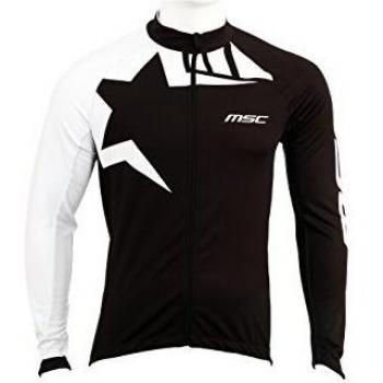 MSC Bikes Chtermobk Chaqueta, Hombre, Negro/Blanco, XL