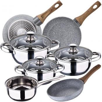 Batería de cocina San Ignacio 7 piezas Faro con juego de sartenes Daimiel.