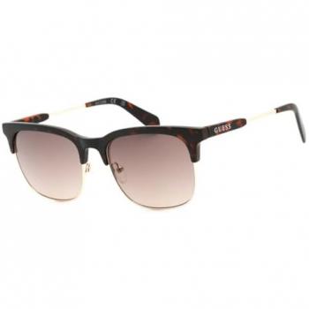 Guess Men's Dark Havana Gradient Brown Sunglasses GF0225-52F One Size