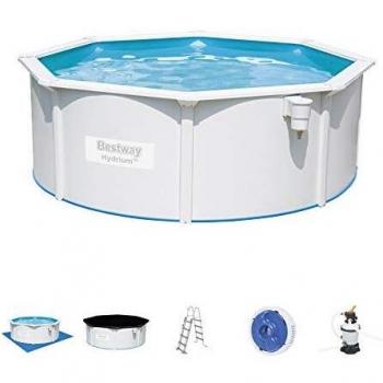 Bestway Cm.360X120 Piscina Hydrium de 360 x 120 cm, Color Blanco, 77 x 164 x 52 cm