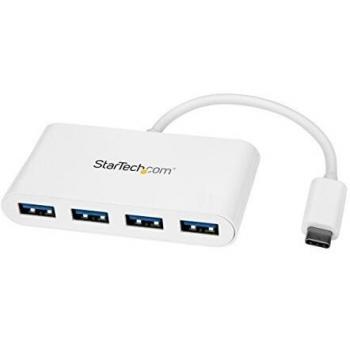 Concentrador USB C StarTech.com con 4 Puertos USB-A SuperSpeed de 5Gbps - Alimentado por Bus USB - Compatible con PortátilFunda para Portátil Targus 360 Perimeter de 14 Pulgadas - Azul - Resistente a Rayones y Acolchada