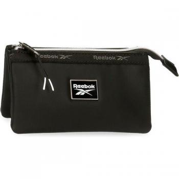 Neceser Reebok Tina negro con tres compartimentos