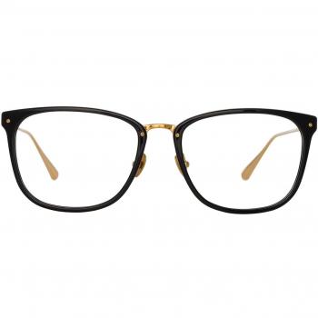 Linda Farrow CASSIN LFL1457 C3 Men's Eyeglasses Black Size 55 - Blue Light Block Available