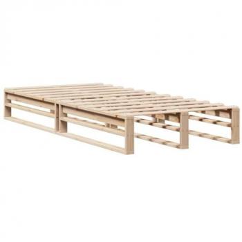 Estructura de Cama de Madera Maciza de Pino 90x190 cm sin Colchón vidaXL