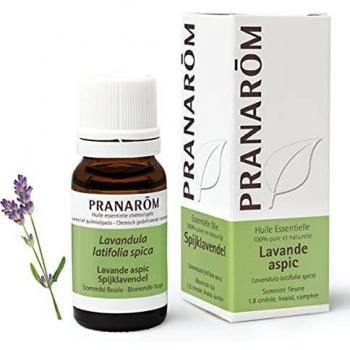Pranarom Essential Oil of Male Lavender (Lavandula latifolia) 10ml - 100% Pure and Natural, Soothing for Skin Irritations