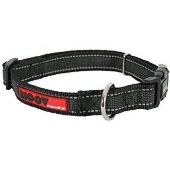 Collar ajustable para perro MOOV negro 20mm 36-47cm Zolux
