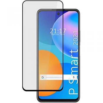Protector de Cristal Templado 5D Completo Full Glue Negro para Huawei P Smart 2021