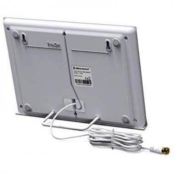 Antena de TV Interior Oehlbach Flat Style One DVB-T2, Antena Plana y Flexible, Color Blanco