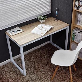 WV LeisureMaster Estudio y Trabajo Simple mesa de escritorio del ordenador para Niños Adultos Haya 120 x 60 x 75 cm