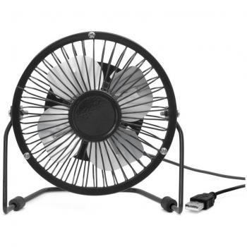 Kikkerland US143-BK USB Desk Fan -Black