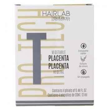 Ampollas Reestructurantes de Placenta Natural Salerm 4x13 ml - Fortalece el Crecimiento y Previene la Caída del Cabello
