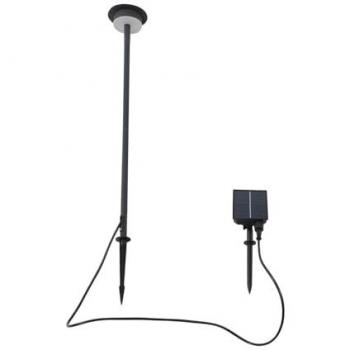 Lámpara LED Solar Lyris Negra de Aluminio 3.000 K
