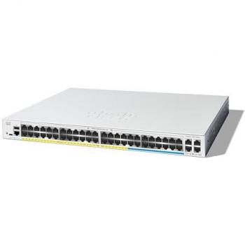 Switch gestionado Cisco Catalyst 1300-48MGP-4X - L3 - 48 x 10 Gigabit Ethernet + 4 x 10 Gigabit SFP+ - Rack montable - PoE+ (370 W)