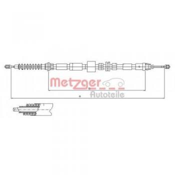 Metzger 11.5512 Cable de accionamiento, freno de estacionamiento