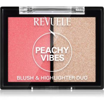 Colorete E Iluminador Duo Revuele Peachy Vibes 8 g
