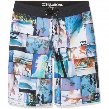 Billabong Horizon OG 17 5, Pantalones Cortos Playa niño, niño, Horizon OG 17 5, Negro
