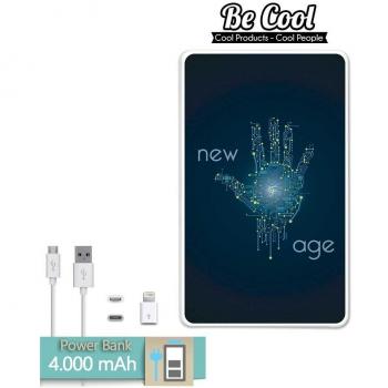 Becool® - Batería Externa Power Bank 4000 mah + Gratis 1 cable USB-MicroUsb