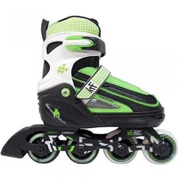 KRF The New Urban Concept Pata Gallo Patines En Línea Ajustables, Verde, 39-42