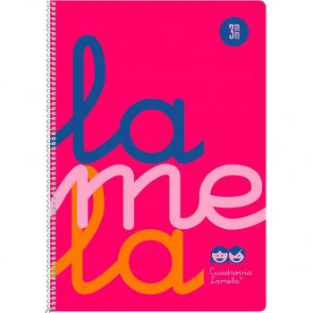 Cuaderno folio con tapa de polipropileno Lamela amarillo de 3mm, 80 hojas - Modelo 7FTP003R