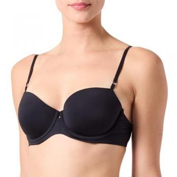 Sujetador balconette con relleno Calvin Klein - Minimalista negro 75C
