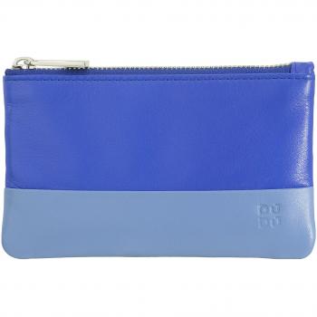 Llavero de piel Dudu con cremallera y bolso de cuero colorido unisex con cremallera tamaño keycase