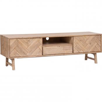 Mesa de TV Aeris 2 Asientos 1 Cajón Beige 180cm - Diseño étnico Chic, Mueble de TV Aeris - 2 puertas - madera de acacia - Atmosphera créateur d'intérieur