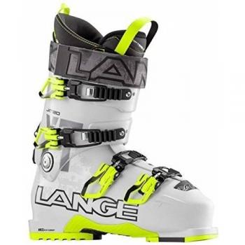 Lange XT 120 - Botas de esquí para hombre, color blanco / amarillo, talla 28.5