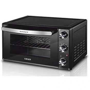 HAEGER BLUMENTHAL 38 - Horno Electrico con 2000W de potencia, capacidad de 38L - puerta con vidrio doble, temporizador de 90 minutos, función convección/ventilación.