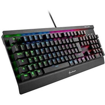 Sharkoon Skiller Mech SGK3 - Teclado Gaming Mecánico, ES Layout, Switches Azules