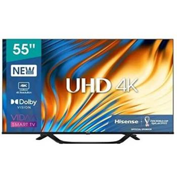 Hisense 55A63H Ultra HD 4K Smart TV, 55, with Dolby Vision HDR, DTS Virtual X, Disney+, Netflix, Freeview Play and Alexa Built-in Features