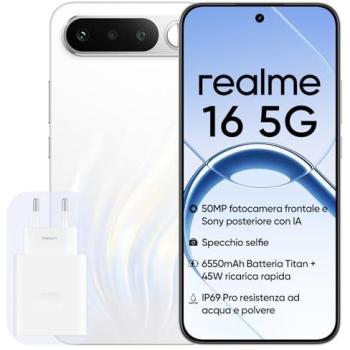 Smartphone Realme 16 5G 6,57 Dual SIM 8GB RAM 256GB Batería 7000mAh Blanco AMOLED 120Hz