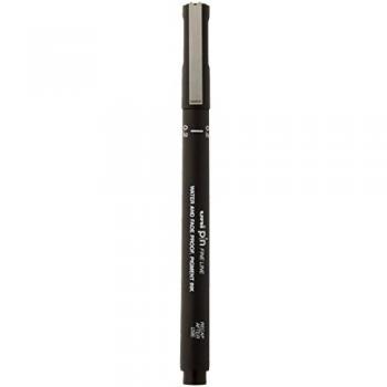 Uni-Ball PIN - Rotulador, Negro, paquete de 12 unidades