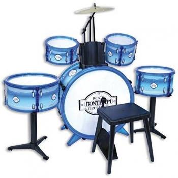 Bontempi Batería Rock Drummer 5 Fûts Color Blanco Azul