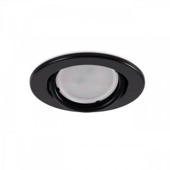 GreenIce | Aro Foco Downlight Circular Basculante Vepa Acero 90mm - Negro