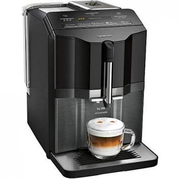 Cafetera Automática Siemens EQ.300 extraKlasse TI355F09DE de Acero Inoxidable Negra y Plateada