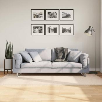 Alfombra de pliegue corto suave y lavable HUARTE Beige 100x200cm