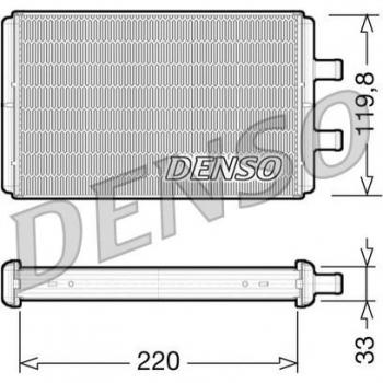 Calefactor DENSO DRR12007 - Intercambiador de calor, calefacción interior