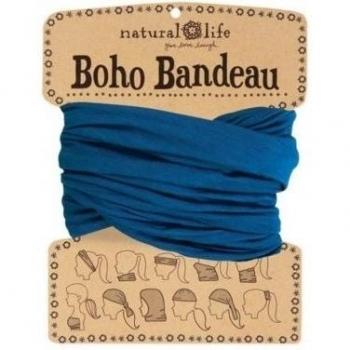Natural Life Boho Bandeau - Bandana unisex, color azul, talla M